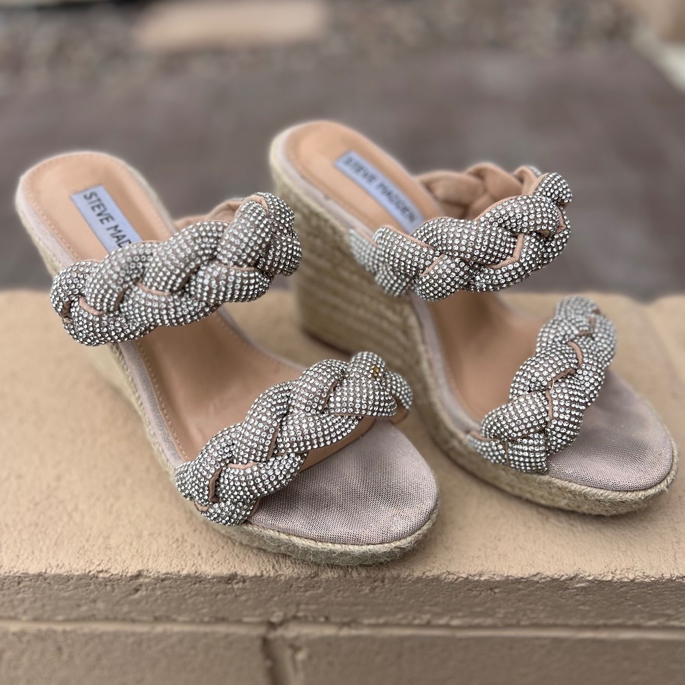Steve Madden Sparkle Wedges